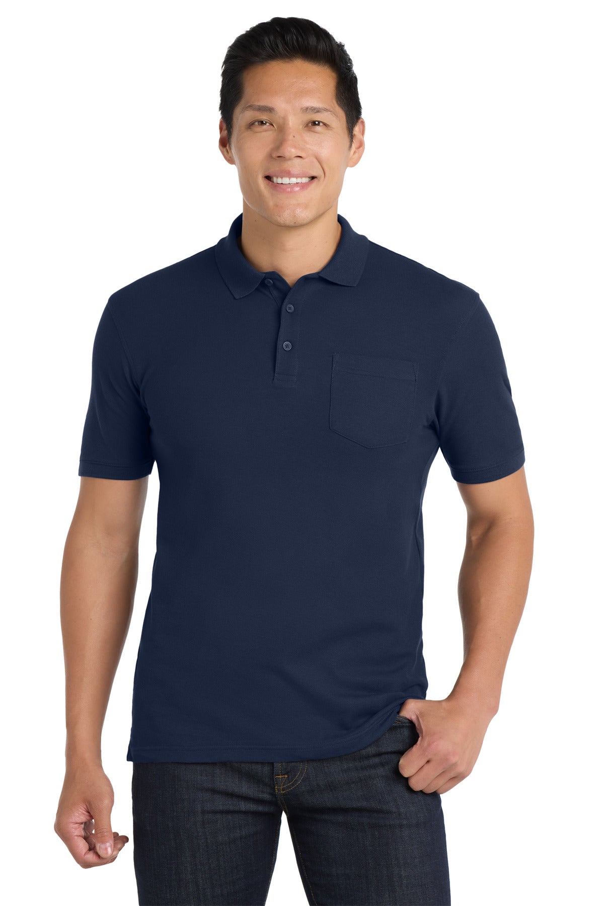 Port Authority Core Classic Pique Pocket Polo K100P