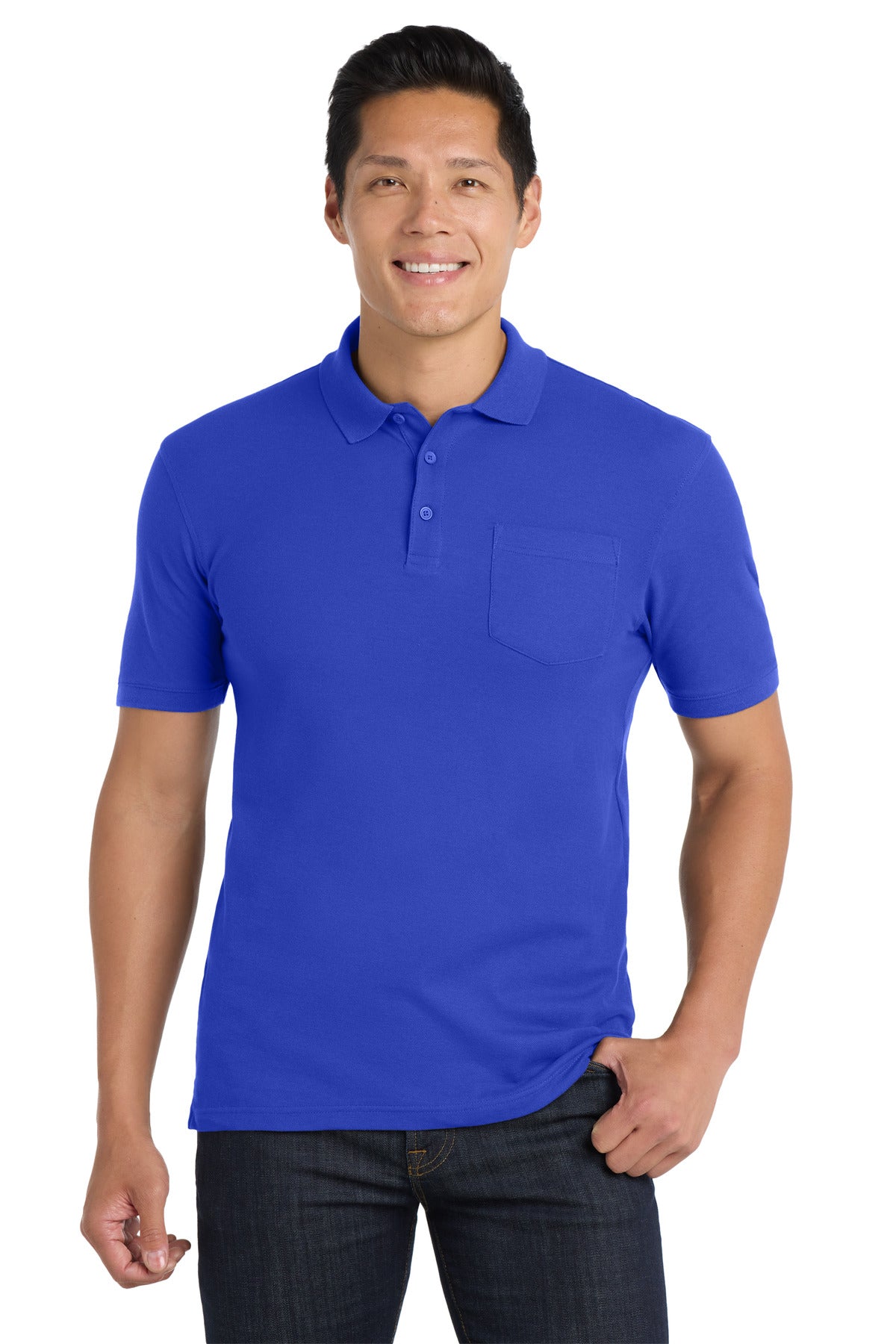 Port Authority Core Classic Pique Pocket Polo K100P