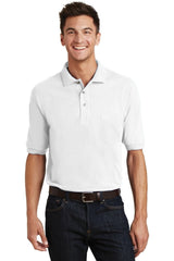 Port Authority Heavyweight Cotton Pique Polo with Pocket K420P