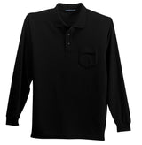 Port Authority Long Sleeve Silk Touch Polo with Pocket K500LSP