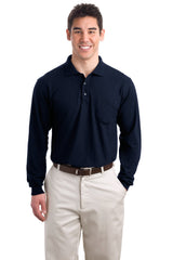 Port Authority Long Sleeve Silk Touch Polo with Pocket K500LSP