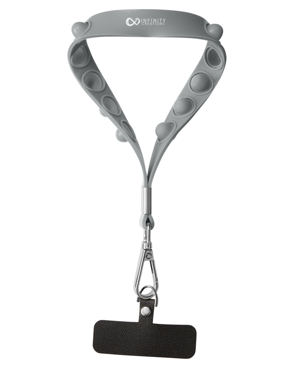Push Pop Wrist Strap Keychain With Phone Holder - KT012