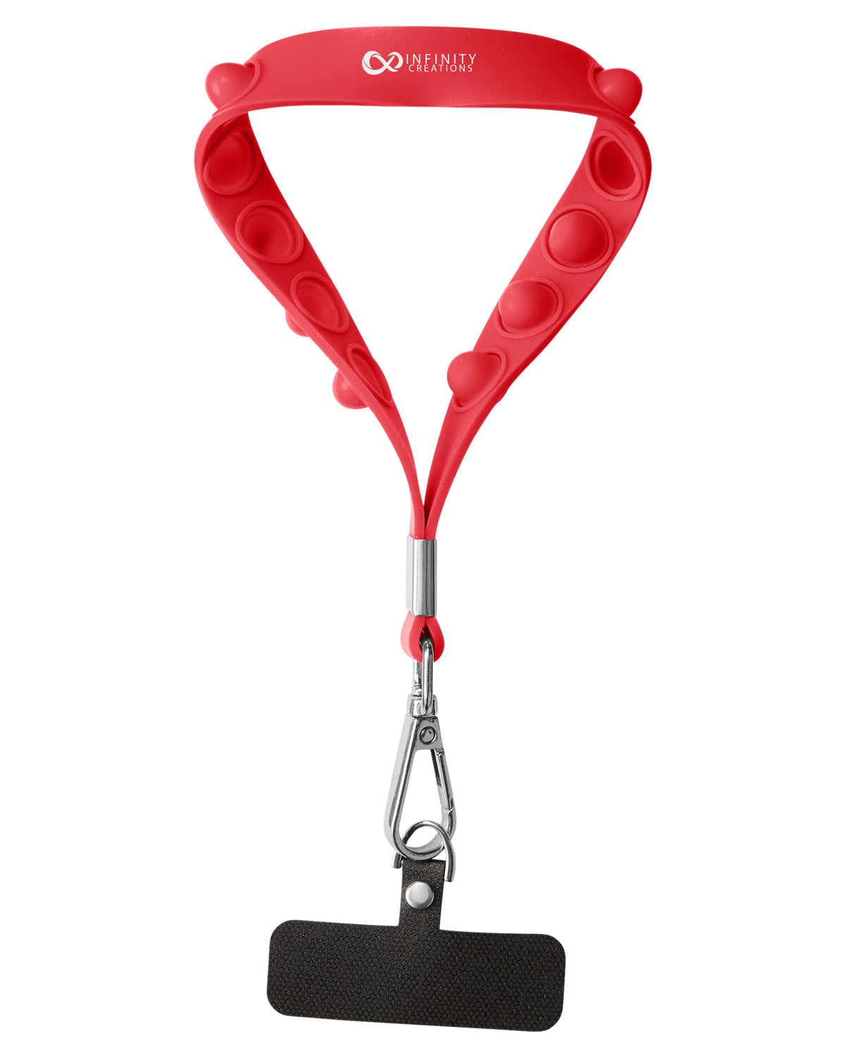 Push Pop Wrist Strap Keychain With Phone Holder - KT012
