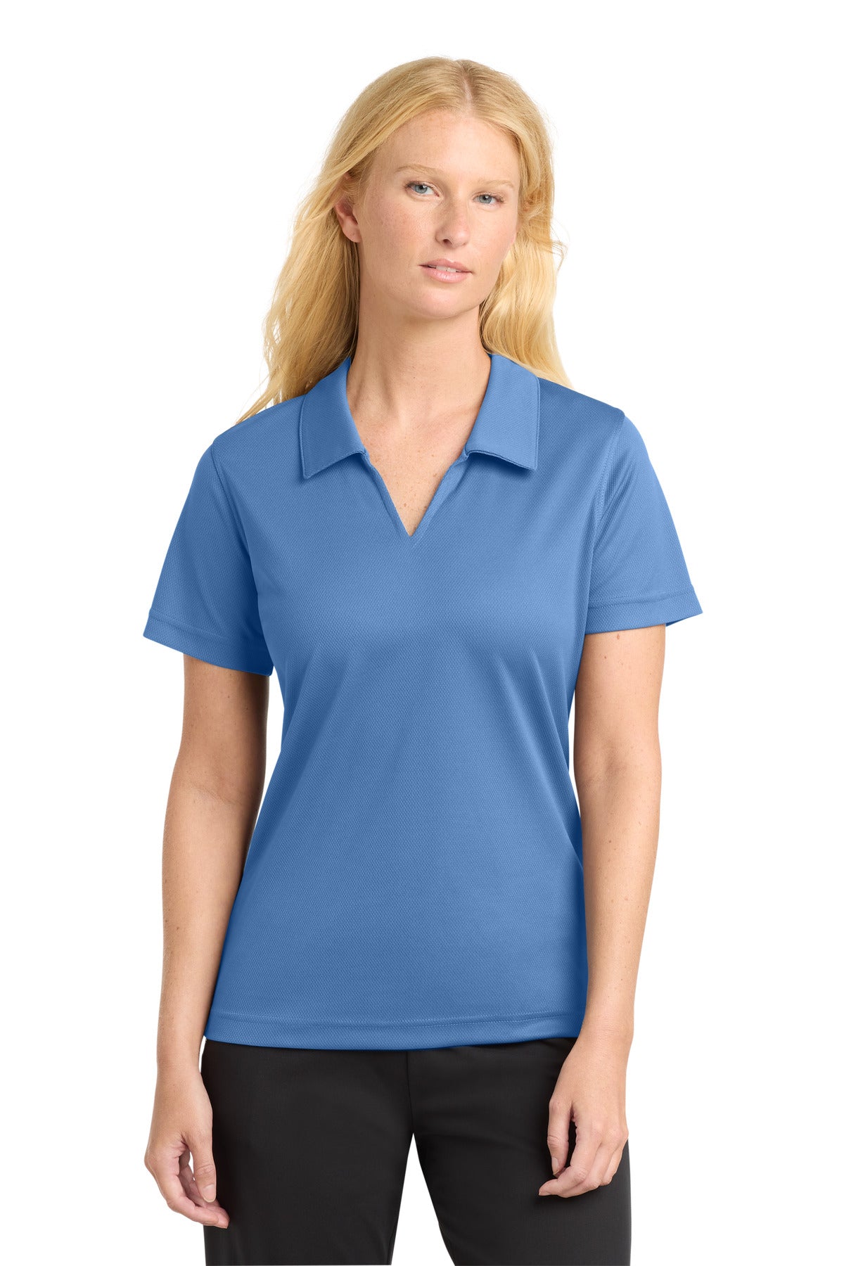 Sport-Tek Women's Dri-Mesh V-Neck Polo L469