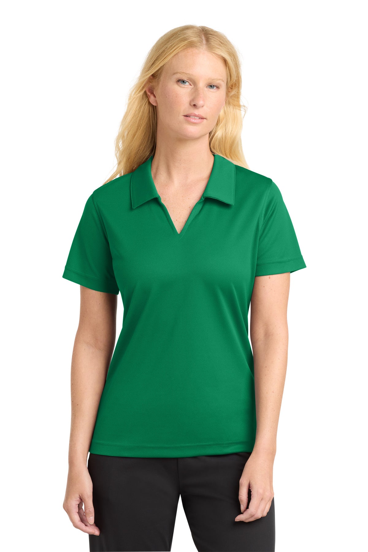 Sport-Tek Women's Dri-Mesh V-Neck Polo L469