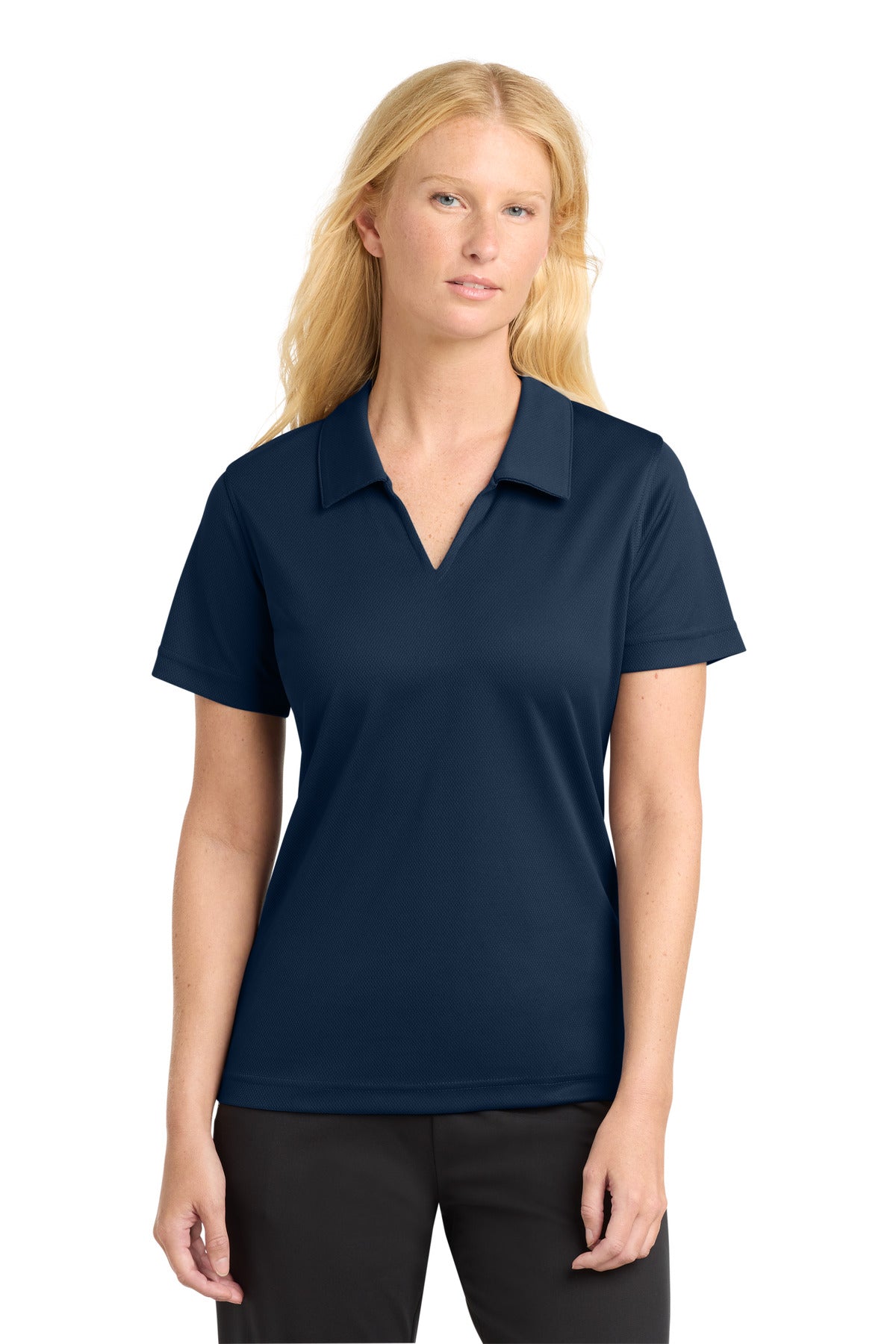 Sport-Tek Women's Dri-Mesh V-Neck Polo L469