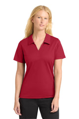 Sport-Tek Women's Dri-Mesh V-Neck Polo L469