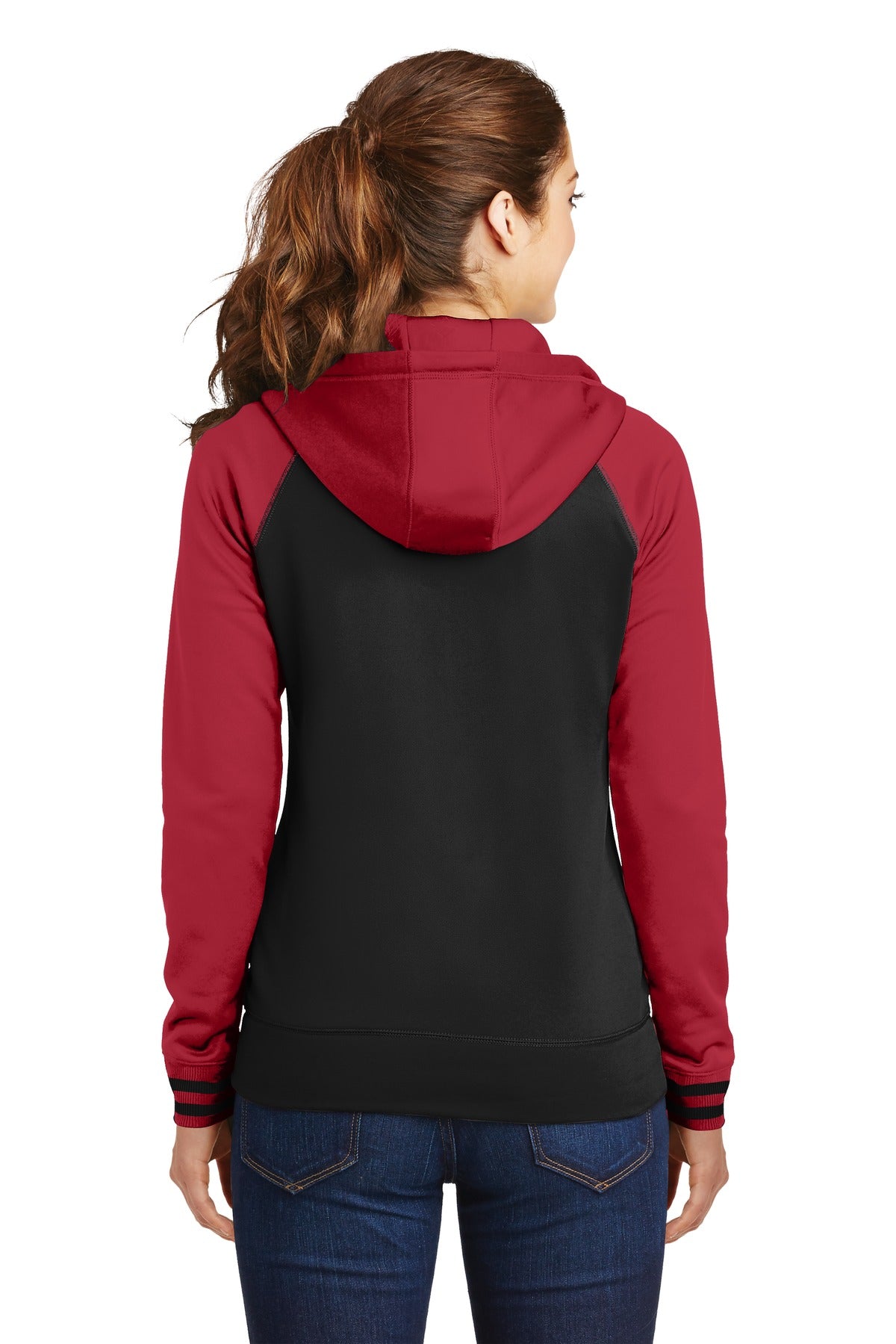 Sport-Tek Women's Sport-Wick Varsity Fleece Full-Zip Hooded Jacket LST236