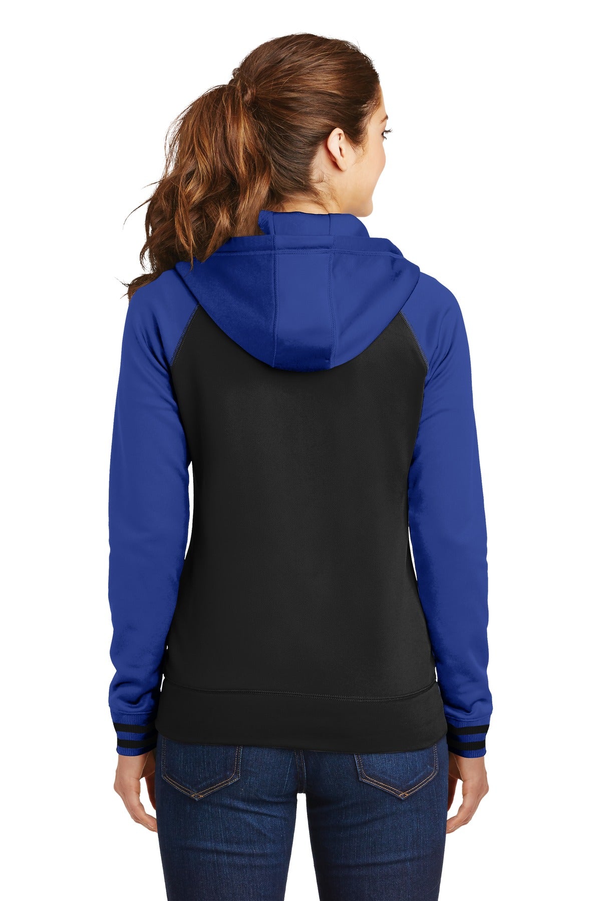 Sport-Tek Women's Sport-Wick Varsity Fleece Full-Zip Hooded Jacket LST236