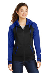 Sport-Tek Women's Sport-Wick Varsity Fleece Full-Zip Hooded Jacket LST236