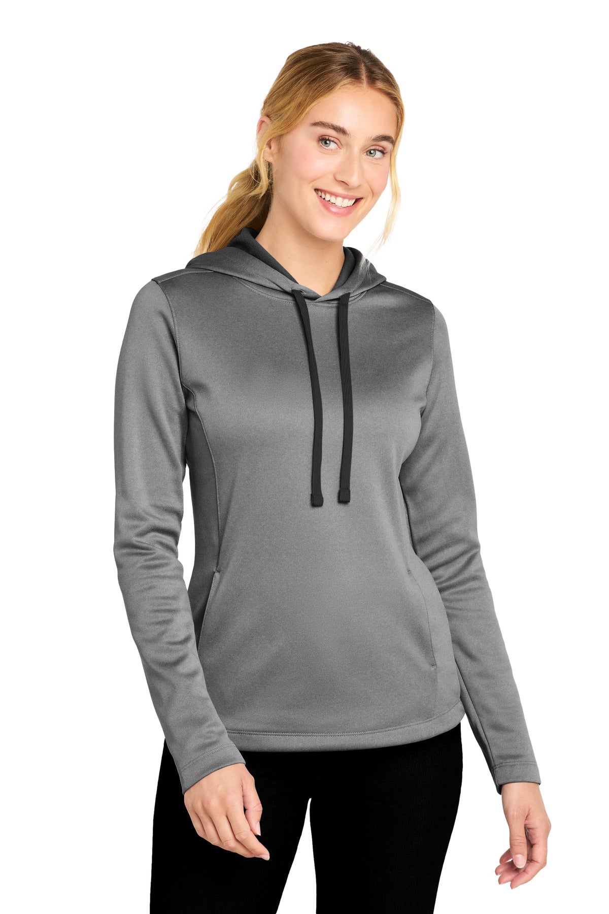 Sport-Tek  Women's PosiCharge  Sport-Wick  Heather Fleece Hooded Pullover LST264