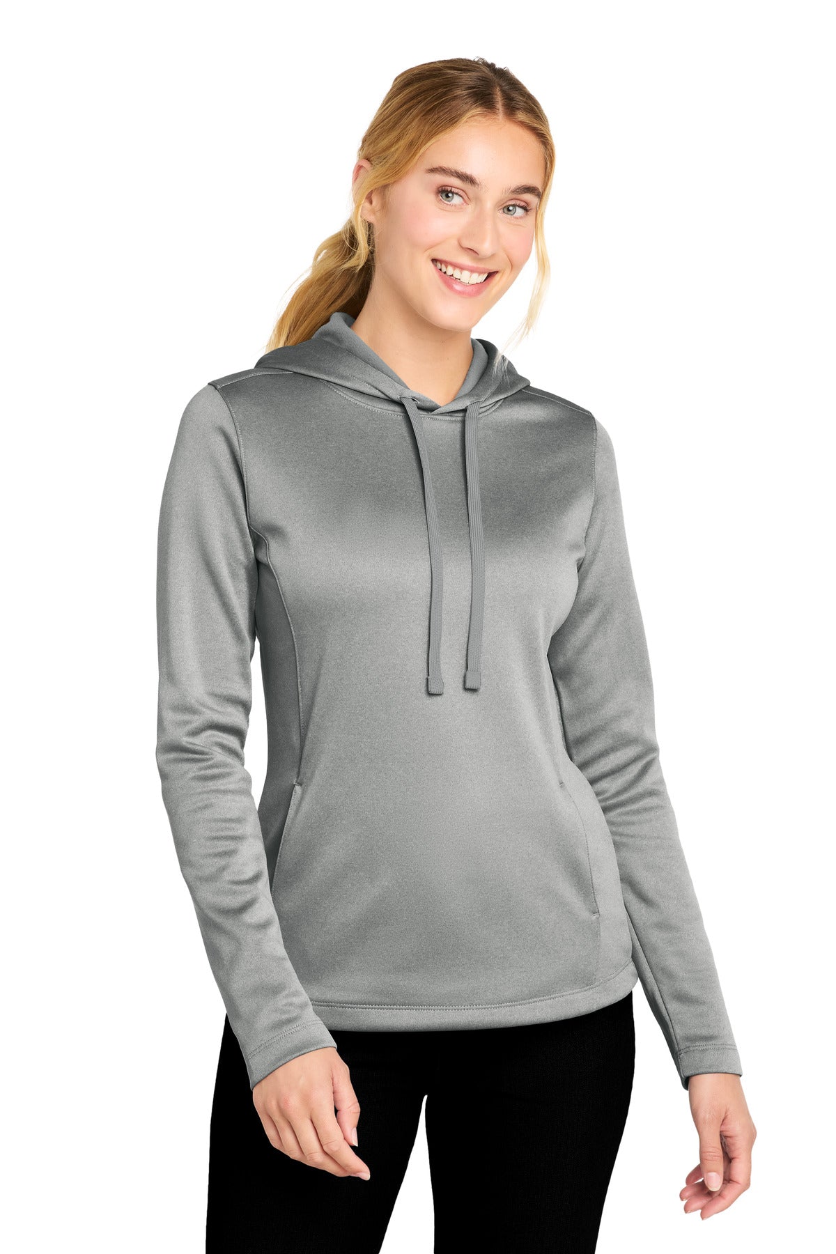 Sport-Tek  Women's PosiCharge  Sport-Wick  Heather Fleece Hooded Pullover LST264