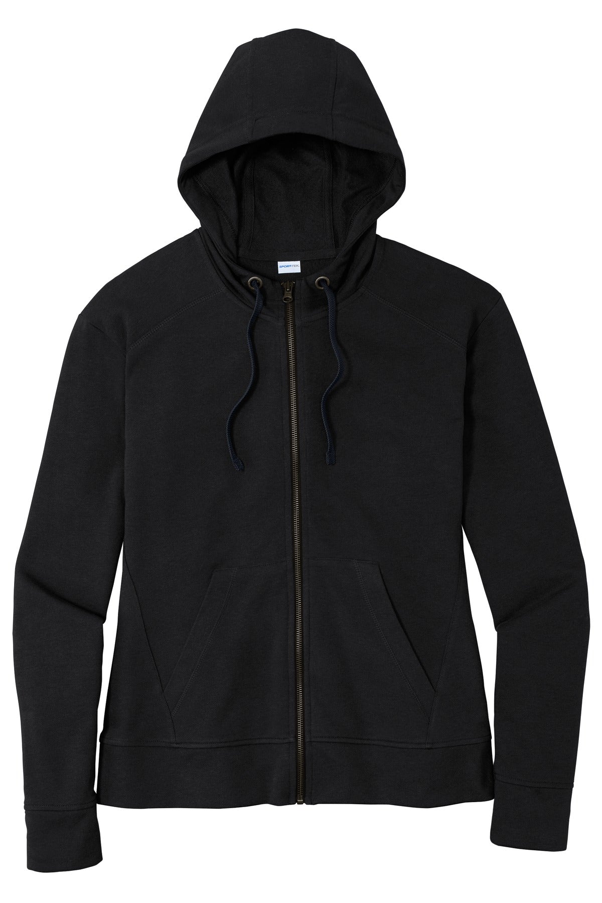 Sport-Tek  Women's PosiCharge  Tri-Blend Wicking Fleece Full-Zip Hooded Jacket LST293