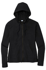 Sport-Tek  Women's PosiCharge  Tri-Blend Wicking Fleece Full-Zip Hooded Jacket LST293