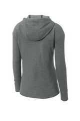 Sport-Tek  Women's PosiCharge  Tri-Blend Wicking Fleece Full-Zip Hooded Jacket LST293