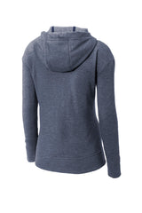 Sport-Tek  Women's PosiCharge  Tri-Blend Wicking Fleece Full-Zip Hooded Jacket LST293