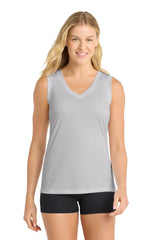 Sport-Tek Women's Sleeveless PosiCharge Competitor V-Neck Tee LST352