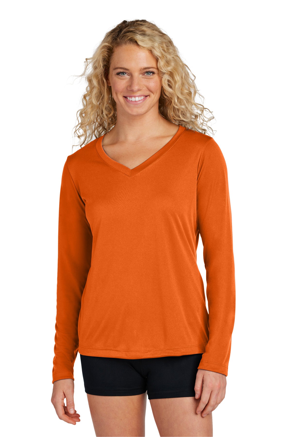 Sport-Tek Women's Long Sleeve PosiCharge Competitor V-Neck Tee LST353LS