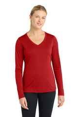 Sport-Tek Women's Long Sleeve PosiCharge Competitor V-Neck Tee LST353LS
