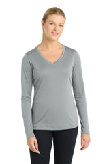 Sport-Tek Women's Long Sleeve PosiCharge Competitor V-Neck Tee LST353LS