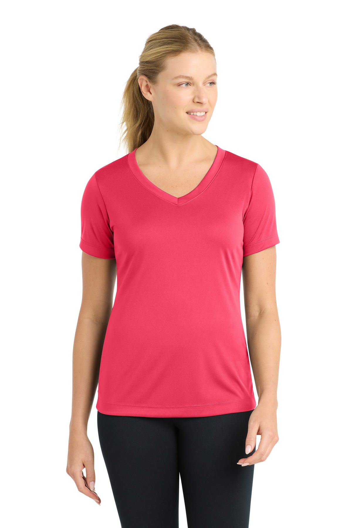 Sport-Tek Women's PosiCharge Competitor V-Neck Tee LST353