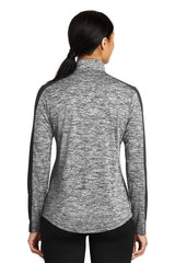 Sport-Tek Women's PosiCharge Electric Heather Colorblock 1/4-Zip Pullover LST397