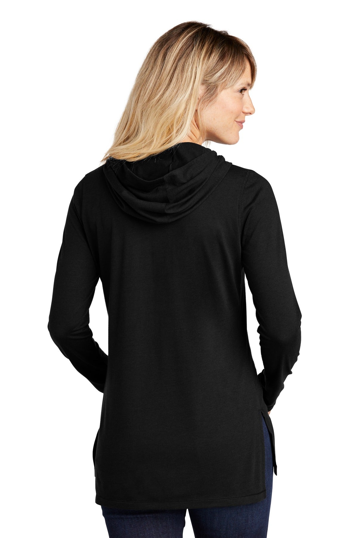 Sport-Tek Women's PosiCharge  Tri-Blend Wicking Long Sleeve Hoodie LST406