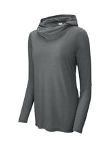 Sport-Tek Women's PosiCharge  Tri-Blend Wicking Long Sleeve Hoodie LST406