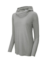Sport-Tek Women's PosiCharge  Tri-Blend Wicking Long Sleeve Hoodie LST406