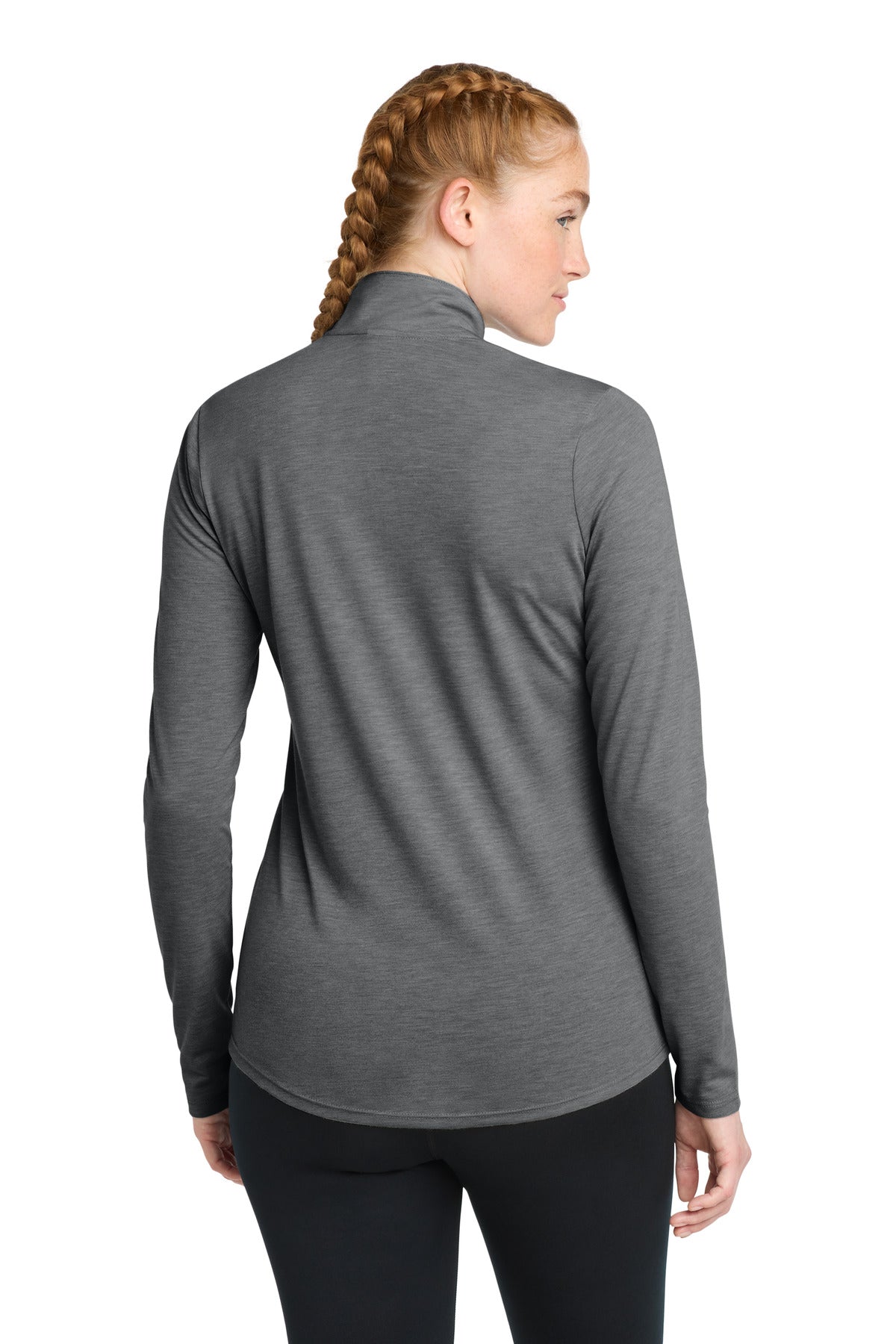 Sport-Tek Women's PosiCharge Tri-Blend Wicking 1/4-Zip Pullover LST407
