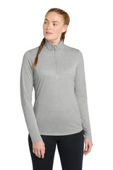 Sport-Tek Women's PosiCharge Tri-Blend Wicking 1/4-Zip Pullover LST407