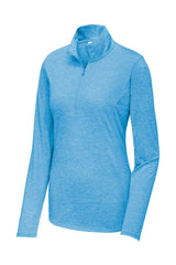 Sport-Tek Women's PosiCharge Tri-Blend Wicking 1/4-Zip Pullover LST407
