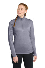 Sport-Tek Women's PosiCharge Tri-Blend Wicking 1/4-Zip Pullover LST407