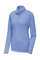 Sport-Tek Women's PosiCharge Tri-Blend Wicking 1/4-Zip Pullover LST407