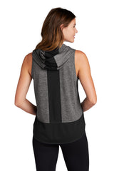 Sport-Tek Women's PosiCharge Tri-Blend Wicking Draft Hoodie Tank LST410