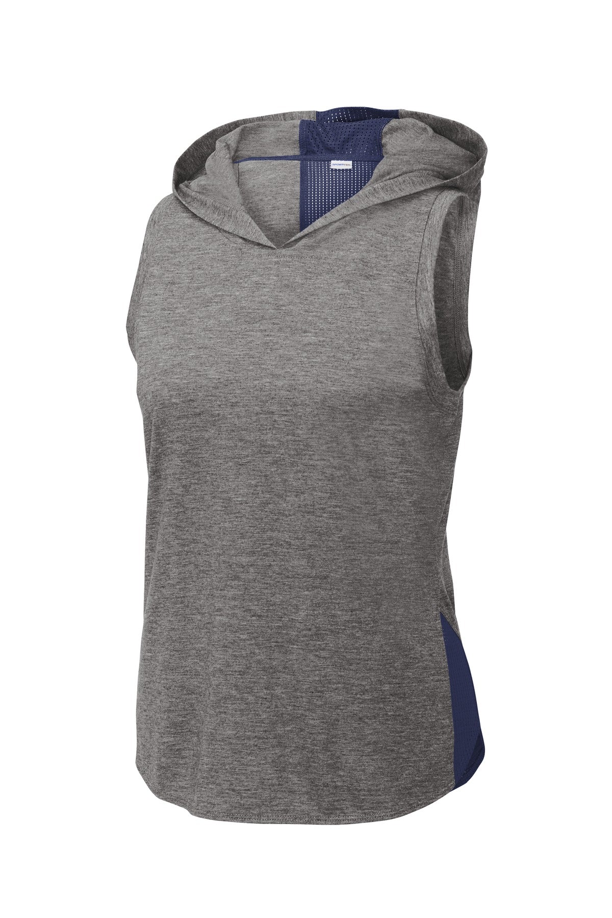Sport-Tek Women's PosiCharge Tri-Blend Wicking Draft Hoodie Tank LST410