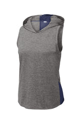 Sport-Tek Women's PosiCharge Tri-Blend Wicking Draft Hoodie Tank LST410