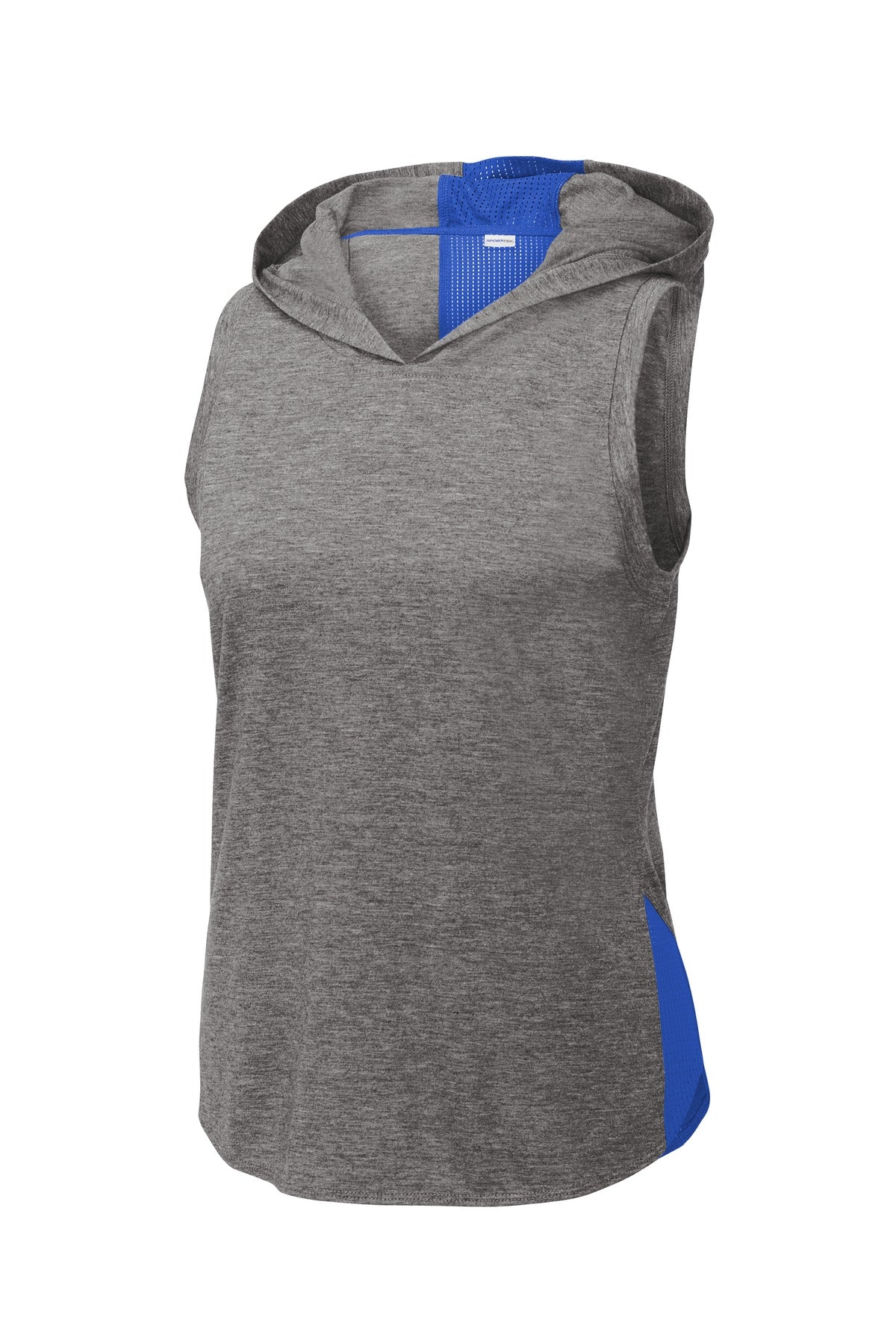 Sport-Tek Women's PosiCharge Tri-Blend Wicking Draft Hoodie Tank LST410