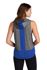 Sport-Tek Women's PosiCharge Tri-Blend Wicking Draft Hoodie Tank LST410
