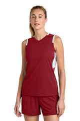 Sport-Tek Women's Club Sleeveless V-Neck LST441