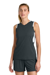 Sport-Tek Women's Club Sleeveless V-Neck LST441
