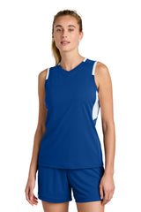 Sport-Tek Women's Club Sleeveless V-Neck LST441