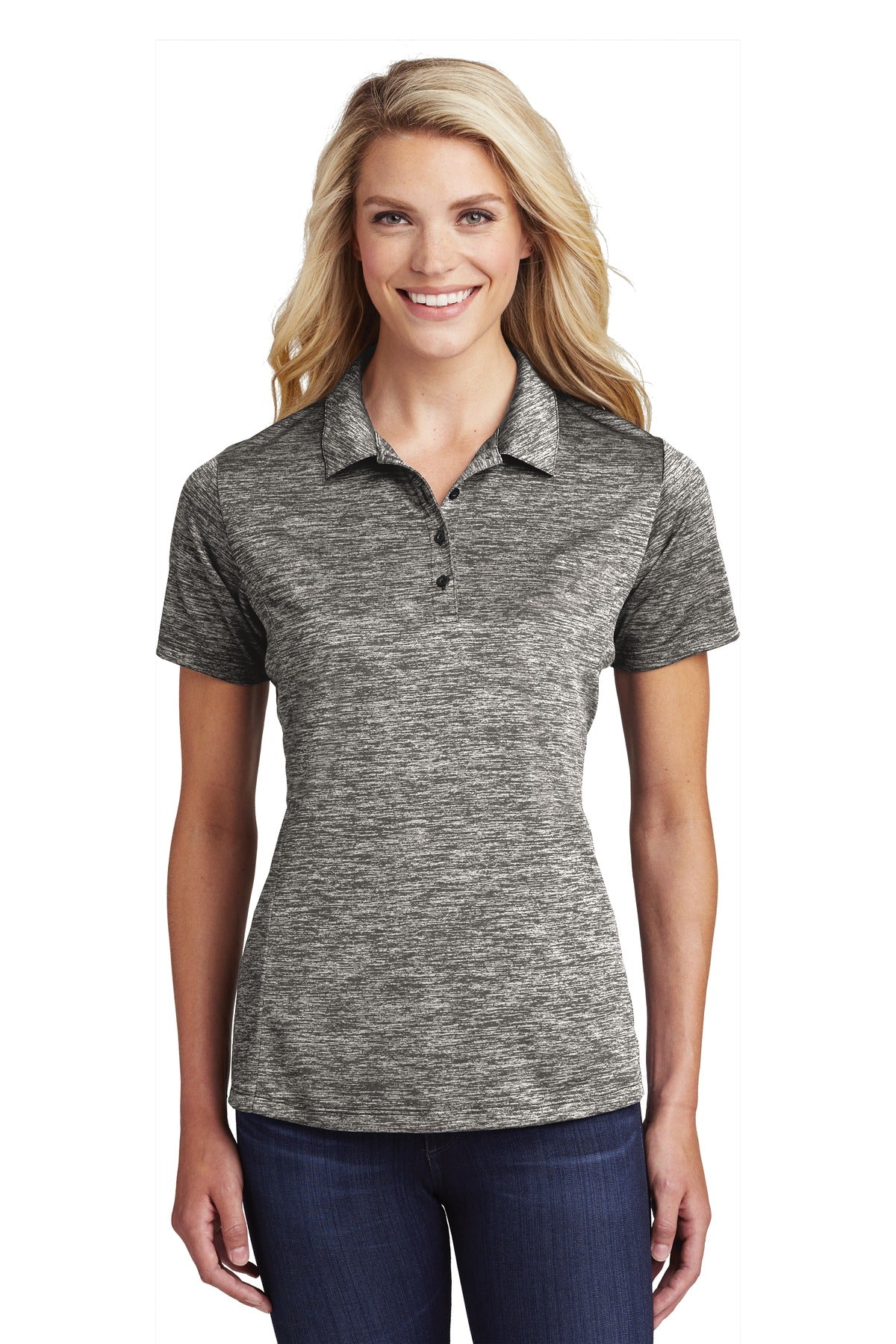 Sport-Tek Women's PosiCharge Electric Heather Polo LST590