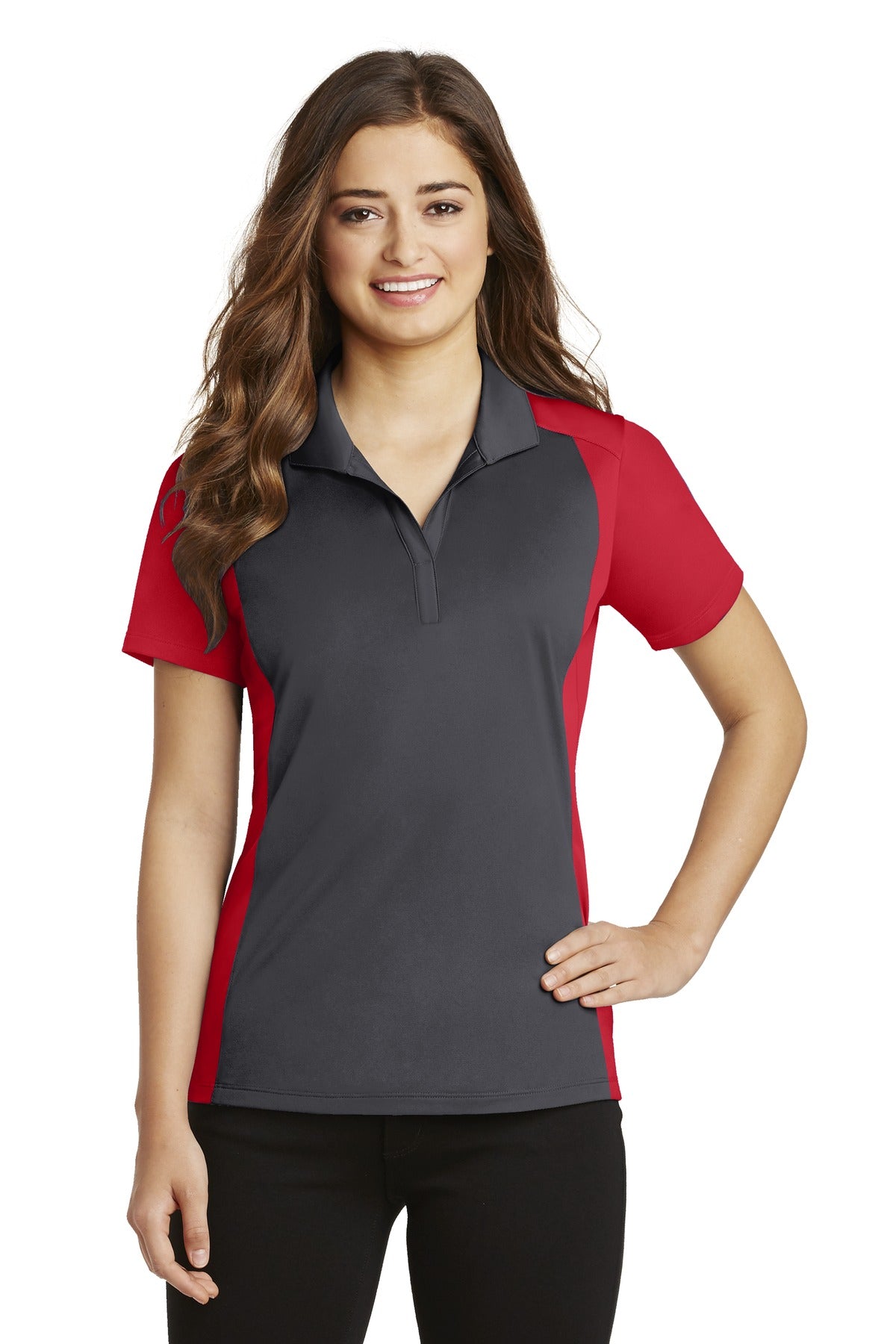 Sport-Tek Women's Colorblock Micropique Sport-Wick Polo LST652