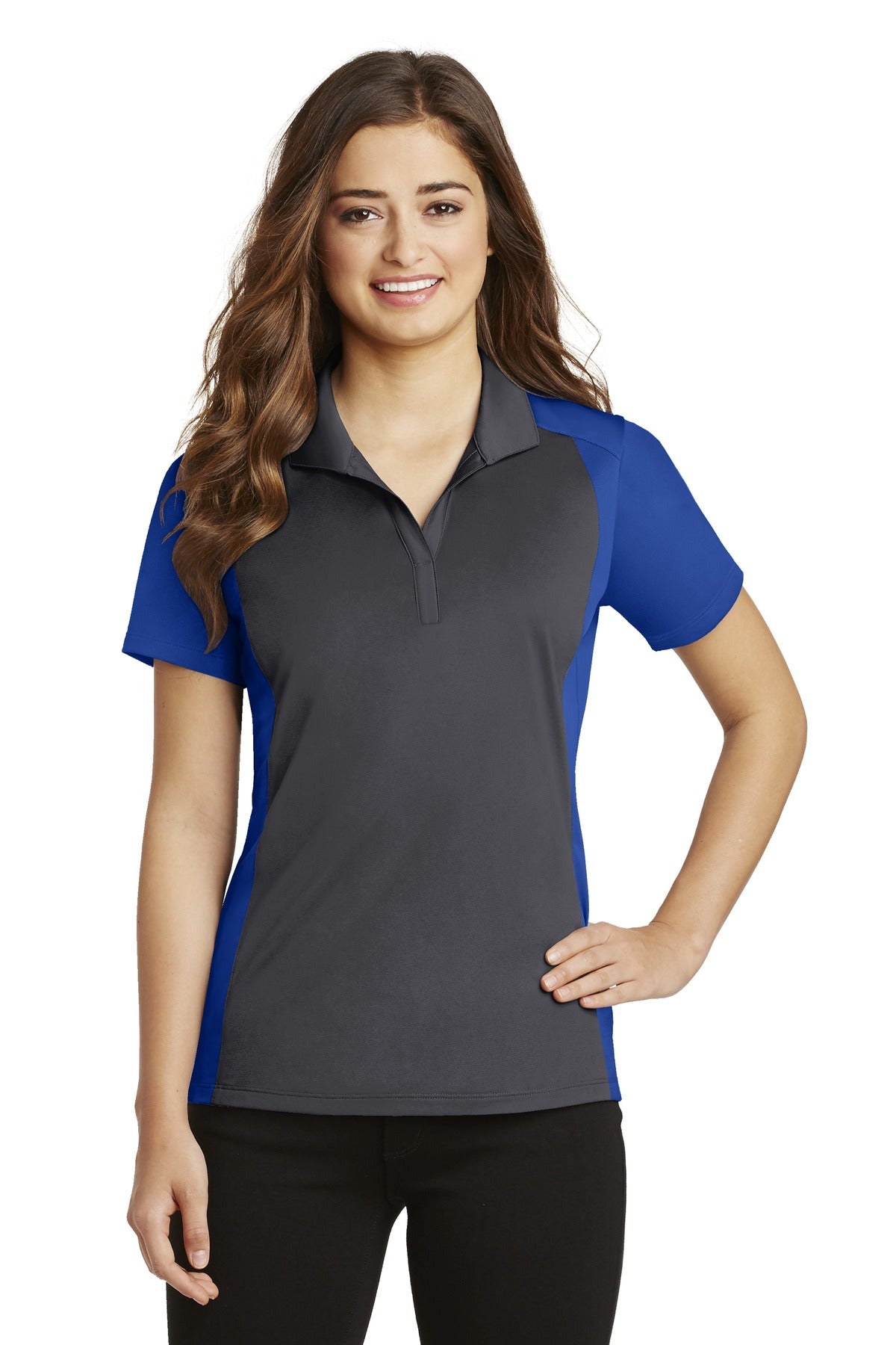 Sport-Tek Women's Colorblock Micropique Sport-Wick Polo LST652