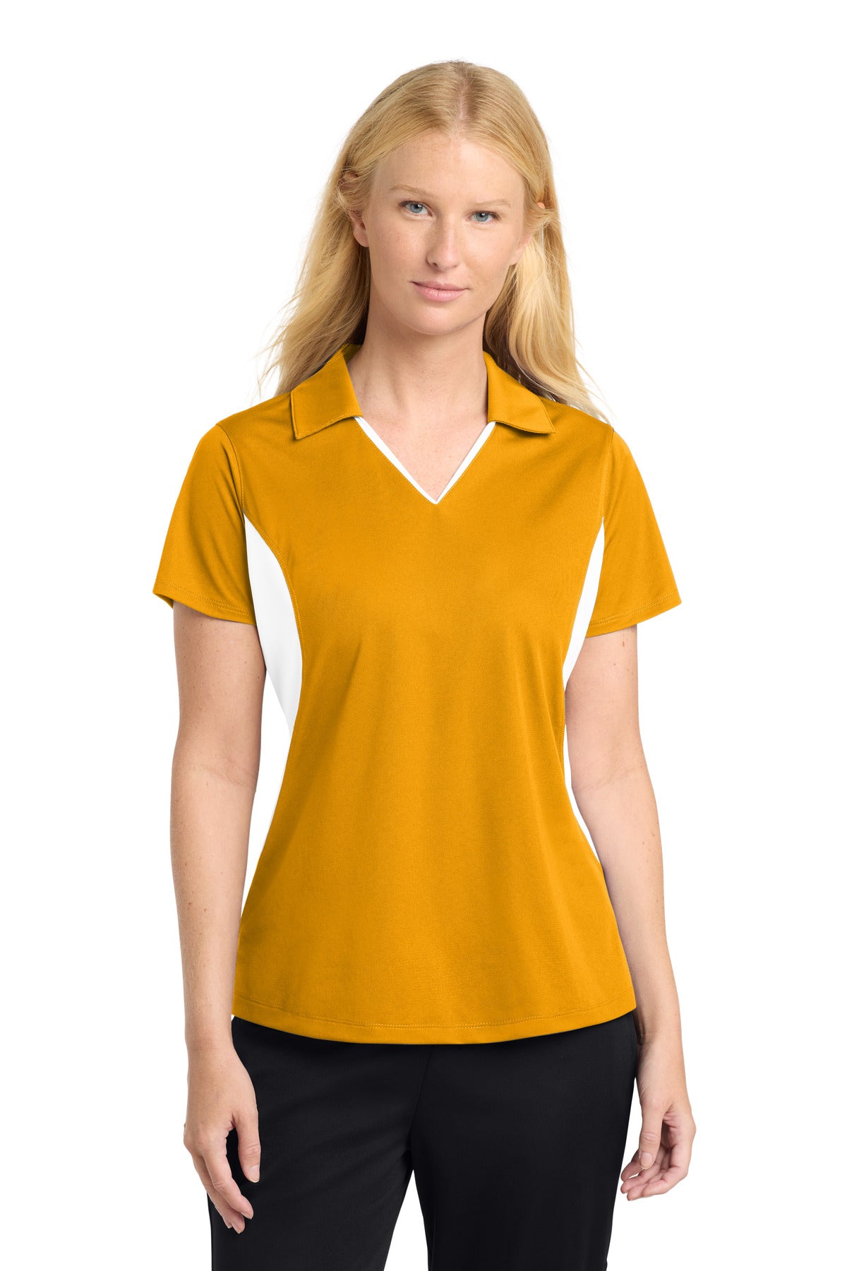 Sport-Tek Women's Side Blocked Micropique Sport-Wick Polo LST655