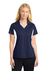 Sport-Tek Women's Side Blocked Micropique Sport-Wick Polo LST655