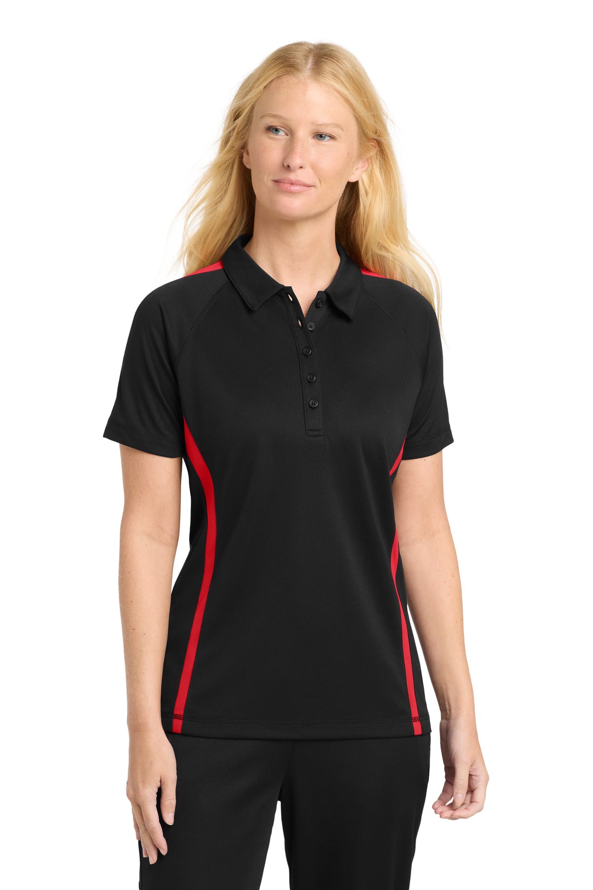 Sport-Tek Women's PosiCharge Micro-Mesh Colorblock Polo LST685