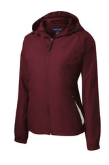 Sport-Tek Women's Colorblock Hooded Raglan Jacket LST76