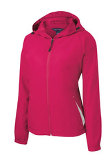 Sport-Tek Women's Colorblock Hooded Raglan Jacket LST76